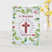 70. Jahrestag des Nun Cross in KREath Karte (Gelbe Blume)