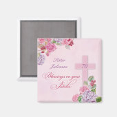 70. Jahrestag des religiösen Lebens katholische Nu Magnet (Vorderseite/Rückseite)