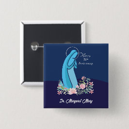 70. Jahrestag des religiösen Lebens Nun Pink Blume Button