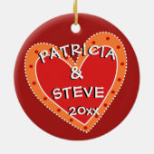 70. Jahrestag oder ein beliebiges Weihnachtsgesche Keramikornament (Hinten)