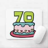 70-jähriger Geburtstagskuchen Mousepad (Mit Mouse)