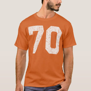 70 Jersey Uniforme Varsity Sport Nummer 70. Geburt T-Shirt