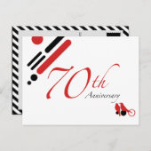 70. Jubiläum (Mod-Vögel) Postkarte (Vorne/Hinten)