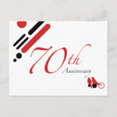 70. Jubiläum (Mod-Vögel) Postkarte (Vorderseite)