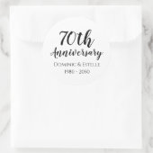 70. Jubiläum-Umschlag Gunst Sticker (Tasche)