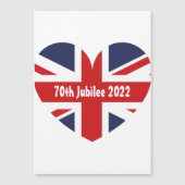 70. Jubilee 2022 Britische Flagge Magnetkarte (Vorderseite)