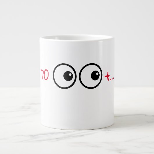 70+ Jumbo-Tasse (Vorderseite)