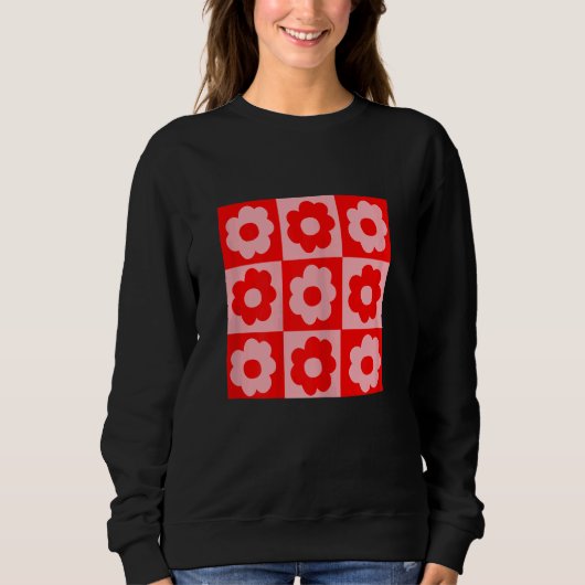 70 Krawatte Flaschen mit Blume Power Sweatshirt (Vorderseite)