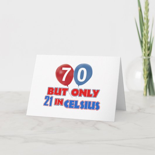 70. Lebensjahr Karte (Vorderseite)