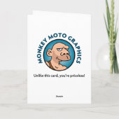 70. Male zum Geburtstag Karte (Rückseite)