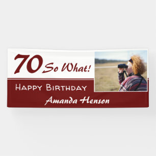 70 Na und Lustige 70. Geburtstagsfeier Foto Banner