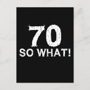 70 Na und - Lustiger 70. Geburtstag Postkarte