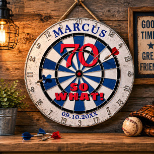 70 na und Lustiger Spruch 70. Geburtstag Dartboard Dartscheibe