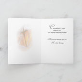 70. Ordination Jubiläum, Candle kreuzen Karte (Innenseite)