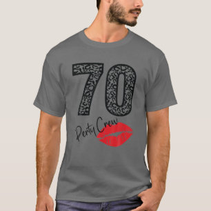 70 Party Crew trinken Bier Geschenke 70. Jubiläum T-Shirt