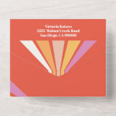 70' Party Retro Hippie Mod Weekend All In One Einladung (Rückseite)