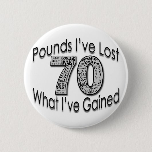 70 Pfund verlorene Knopf- Button (Vorderseite)