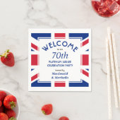 70. Platinum Celebration UNION JACK Paper Serviette (Beispiel)