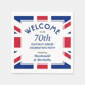 70. Platinum Celebration UNION JACK Paper Serviette (Vorderseite)