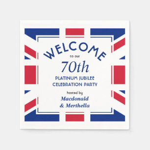 70. Platinum Celebration UNION JACK Paper Serviette