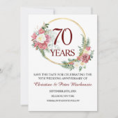 70. Platinum Hochzeitstag Save The Date (Vorderseite)