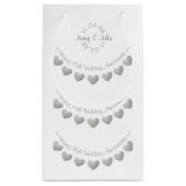 70. Platinum Wedding Anniversary Kleine Geschenktüte (Rückseite)