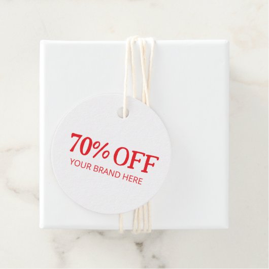 70% Rabatt Geschenkanhänger (Beispiel)