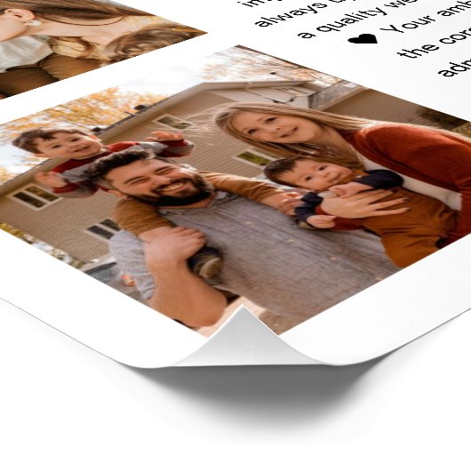 70 Reasons We Love You Birthday Keepsake Gift Poster (Ecke)