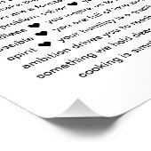 70 Reasons We Love You Photo Collage Keepsake Gift Poster (Ecke)