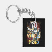 70 Rocking! Fältchen werden abgedunkelt, Meilenste Schlüsselanhänger (Vorderseite links)