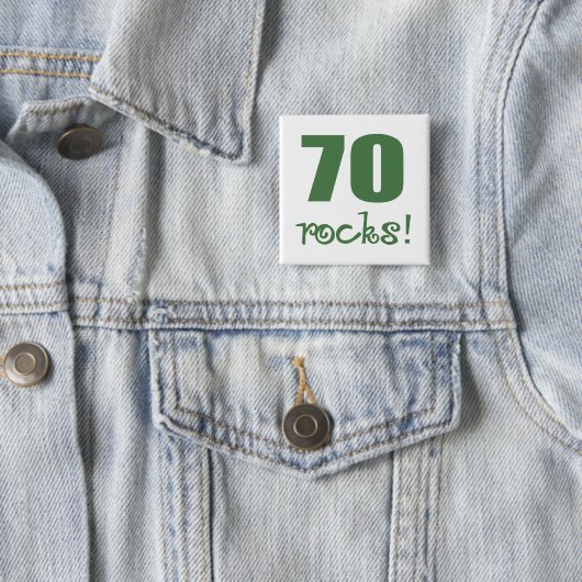 70 Rocks! Button (Beispiel)