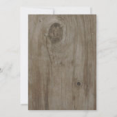 70 Rustikaler Geburtstag - Purple Flowers Mason Ja Einladung (Rückseite)