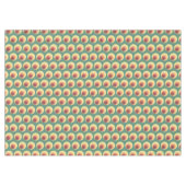 70’s Retro Inspirred Circle Pattern Tischdecke (Vorderseite (Horizontal))