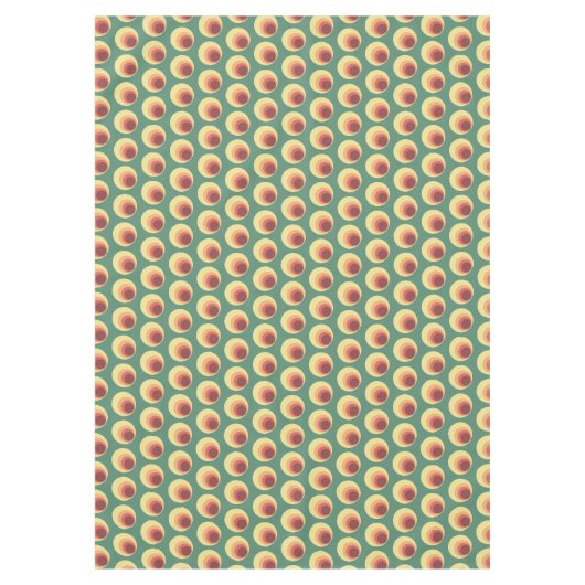 70’s Retro Inspirred Circle Pattern Tischdecke (Vorderseite)