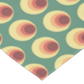 70’s Retro Inspirred Circle Pattern Tischdecke (Schrägansicht)