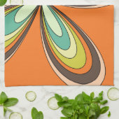 70’s retro spring hippie flower power geschirrtuch (Gefaltet)