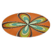 70’s retro spring hippie flower power schneidebrett (Ecke)