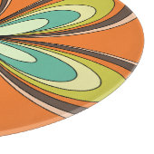 70’s retro spring hippie flower power schneidebrett (Ecke)