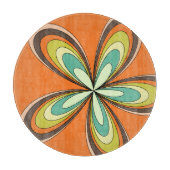 70’s retro spring hippie flower power schneidebrett (Vorderseite)