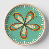 70’s retro spring hippie flower power uhr (Vorderseite)
