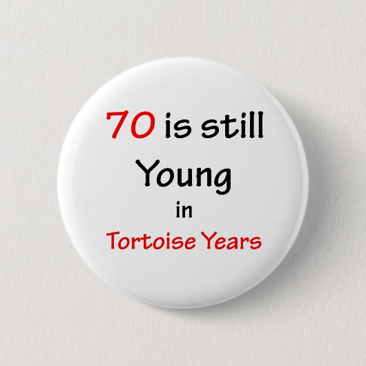 70 Schildkröten-Jahre Button (Vorderseite)