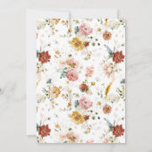 70 sehen gut aus, rosa Gold, botanischer Geburtsta Einladung (Rückseite)