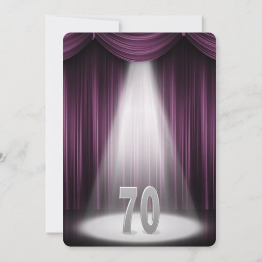 70. Silberhochzeit Einladung (Vorderseite)