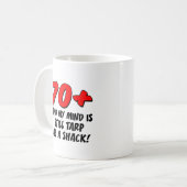 70 Sinnesnoch Plane als Shack-Tasse Kaffeetasse (Vorderseite Links)