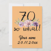 70 So was - Funny 70. Geburtstag Einladung (Vorderseite)