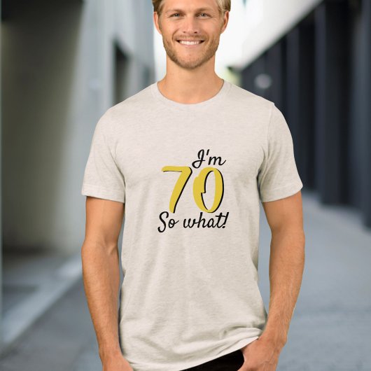 70 so, was Funny Inspirational Zitat 70. Geburtsta Tri-Blend Shirt