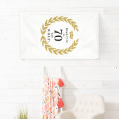70 So, was Funny Laurel Wreath Crown 70. Geburtsta Banner (Insitu)