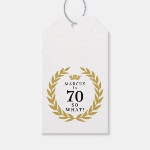 70 So, was Funny Laurel Wreath Crown 70. Geburtsta Geschenkanhänger