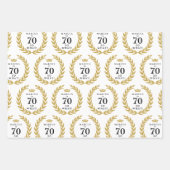 70 So, was Funny Laurel Wreath Crown 70. Geburtsta Geschenkpapier Set (Vorderseite 3)