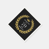 70 So, was Funny Laurel Wreath Crown 70. Geburtsta Serviette (Ecke)